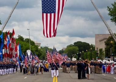 The National Memorial Day Parade travels down Constitution Avenue between Seventh and 17th Streets NW beginning at 2 p.m. (Photo: American Veterans Center)