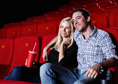 Get to the theaters early to get prime seating for your date. (Photo: Getty Images)