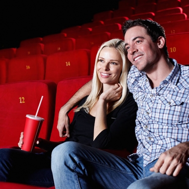 Get to the theaters early to get prime seating for your date. (Photo: Getty Images)