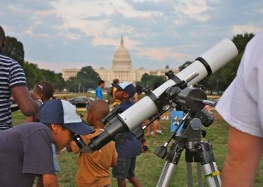The National Mall becomes a planetarium Friday with an astronomy festival. (Photo: Don Lubowich)
