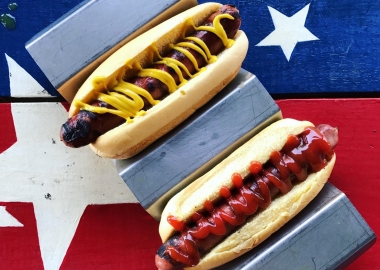 Mustard tops ketchup on hot dogs, according to JJ;s Red Hots hot dog joint. (JJ's Red Hots)