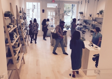 Take Care is filled with plants and surrounded by white walls, which creates a sense of calm when entering the shop. (Photo: Emma Blancovich/DC on Heels)