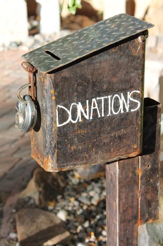 locked donation box (Photo: Amber Avalona/Pixabay)