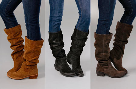 kensie nichole leather slouch boot
