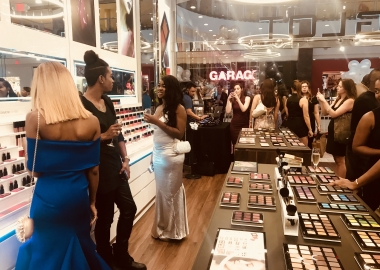The grand opening of the the Tysons Corner Center Inglot store had a DJ, makeup artists and plenty of products to test. (Photo: Emma Blancovich/DC on Heels)