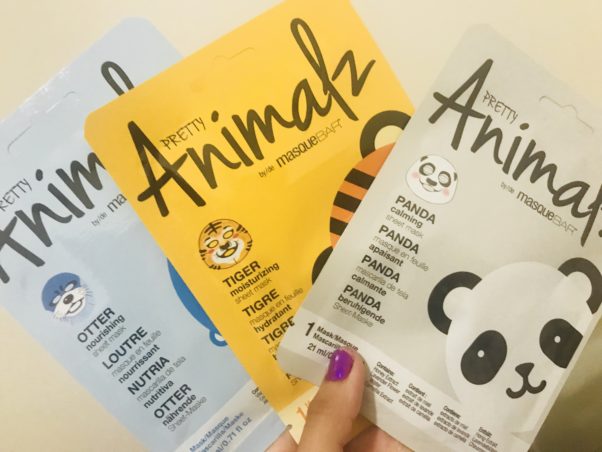 Pretty Animalz face sheet masks are easy to use and smell great. (Photo: Emma Blancovich/DC on Heels)
