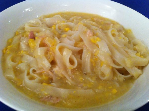 Try this chicken noodle soup with corn and an Asian twist. (Photo: Ann Reardon)