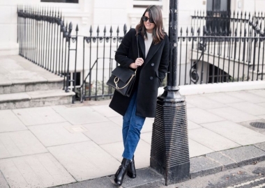 Autumn is here, and you can slip back into your comfortable uniform of jeans, boots, a knit top and a semi-tailored coat. (Photo: Lauren Shipley)