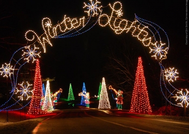 Winter Lights is a 3.5 mile drive through Seneca State Park in Gaithersburg. (Photo: Jim Smith/Cornerstone Images)