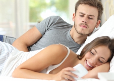 Worried your partner's cheating? Confront the issue head on instead of creeping for clues. (Photo: Antonio Guillem/Shuterstock)