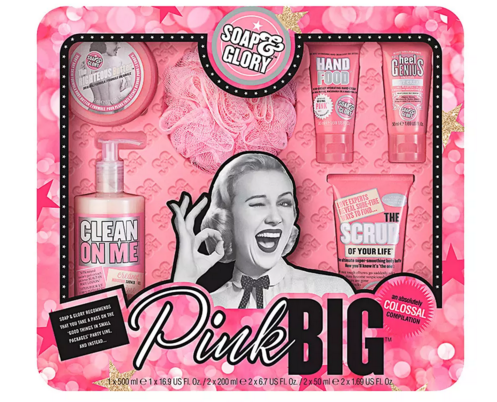 Soap & Glory's Pink Big Gift set smells like fun with sweetness, and can be a fun gift for the quirky lady in your life. (Photo: Soap & Glory)
