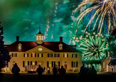 Christmas Illuminations at Mount Vernon this weekend features fireworks set to Christmas music. (Photo: Mount Vernon)