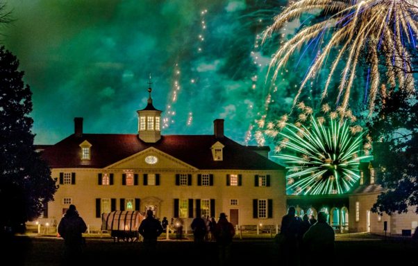 Christmas Illuminations at Mount Vernon this weekend features fireworks set to Christmas music. (Photo: Mount Vernon)
