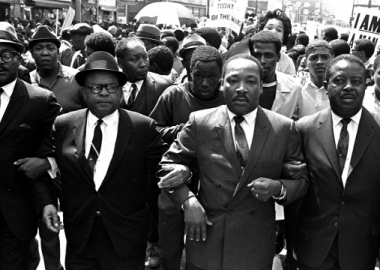 There are many events honoring Martin Luther King Jr. this weekend including the Newseum's new exhibit, 1968: Civil Rights at 50. (Photo: Jack Thornell/The Associated Press)