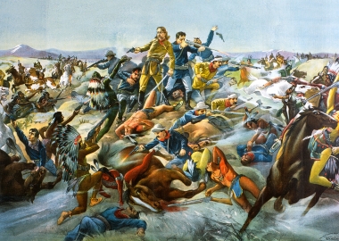 Buffalo Bill’s Wild West Show often featured reenactments of Battle of Little Big Horn. (Photo: Buffalo Bill Center of the West)