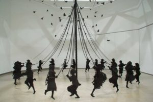 <em>Maibaum</em> by Kristi Malakof is part of the <em>Black Out: Silhouettes Then and Now</em> at the National Portrait Gallery. (Photo: Kristi Malakof)