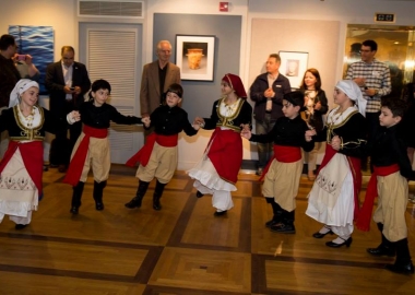 Children perform an ethnic dance at on of the embassies during last year's open house. (Photo: Eurpoean Union Delegation)