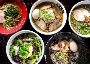 Jinya Ramen Bar, which serves five kinds of ramen with more than 25 toppings, will open in North Bethesda's Pike & Rose development this summer. (Photo: Jinya Ramen Bar)