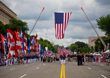 The annual National Memorial Day Parade, the largest in the U.S., will take place on Constitution Avenue NW on Memorial Day. (Photo: American Veterans Center)