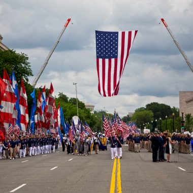 The annual National Memorial Day Parade, the largest in the U.S., will take place on Constitution Avenue NW on Memorial Day. (Photo: American Veterans Center)