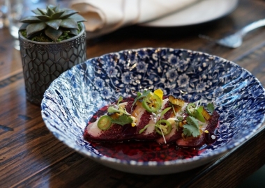 Small plates include hamachi ceviche with hibiscus agua Jamaica, garlic, serrano chile and roasted corn. (Photo: Mark Heckathorn/DC on Heels)