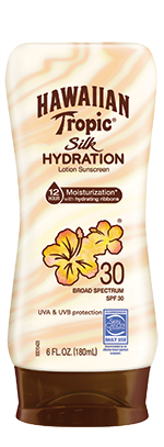 Hawaiian Tropic Silk Hydration Lotion Sunscreen is highly moisturizing with a high SPF of 30. (Photo: Hawaiian Tropic)
