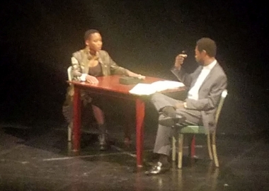 Billie Krishawn stars as Andromeda Jackson and Jeremy Keith Hunter as Sgt. Det. Percy in Andromeda Breaks. (Photo: Mark Heckathorn/DC on Heels)