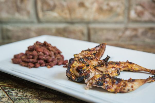 The BBQ quail appetizer at Slate Wine Bar+Bistro. (Photo: Jeny Benitez)