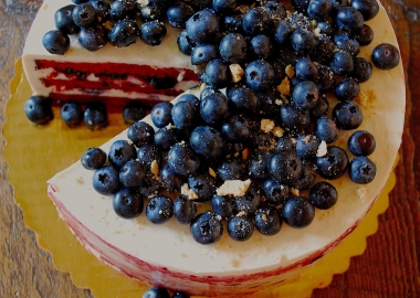 Celebrate the Fourth of July with Bayou Bakery's Red, White & Blue Cake. Available whole or by the slice. (Photo: Bayou Bakery)