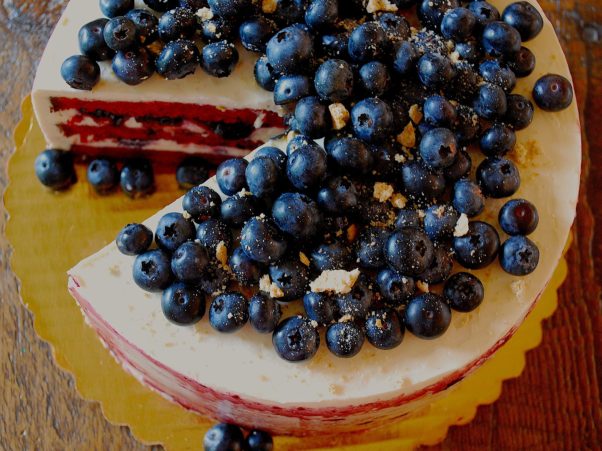 Celebrate the Fourth of July with Bayou Bakery's Red, White & Blue Cake. Available whole or by the slice. (Photo: Bayou Bakery)