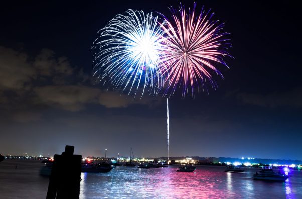 Alexandria's Birthday Celebration on July 7 concludes with fireworks set off from a barge in the Potomac River. (Photo: Victor Wolansky Photography)