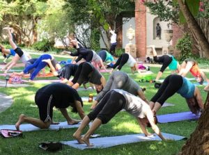 Dumbarton House hosts Sunday Serenity Yoga every week through August. (Photo: Dumbarton House)