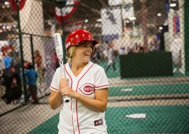 At the All-Star FanFest, fans can test their skills, meet baseball stars and get free autographs from baseball legends. (Photo: MLB)