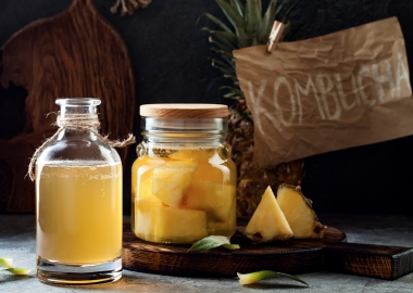 Kombucha is a naturally fermented tea that can help restory your microbiome -- helpful bacteria in your digestive tract. (Photo: Penn State)