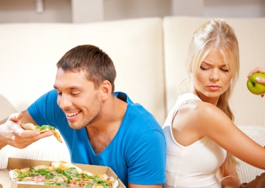If your partner is being unhealthy, there is a chance his or her bad habits might tempt you. (Photo: Shutterstock)