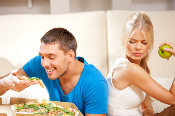 If your partner is being unhealthy, there is a chance his or her bad habits might tempt you. (Photo: Shutterstock)