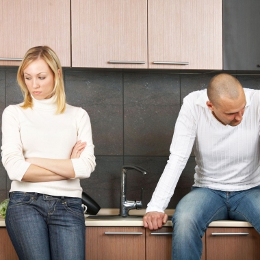 A couple quarreling in the kitchen. (Photo: Shutterstock)