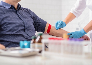 Someone having blood drawn fromtheir arm. (Photo: Getty Images)