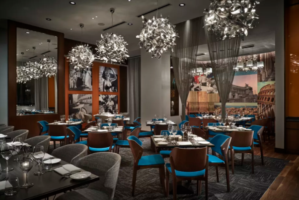 The dining room of Bibiana Osteria-Enoteca. (Photo: Knightsbridge Restaurant Group)