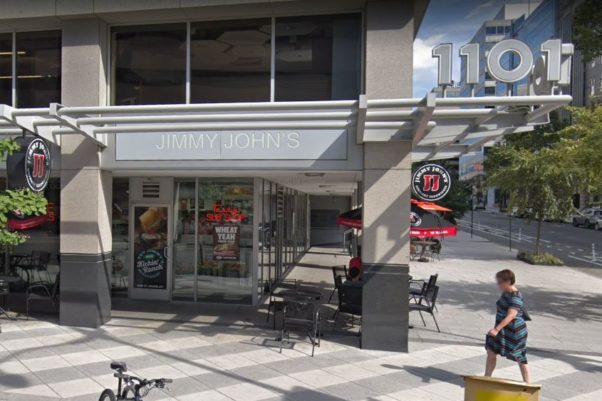 The outside of the Jimmy John's at 1101 14th St. NW. (Photo: Google Map)