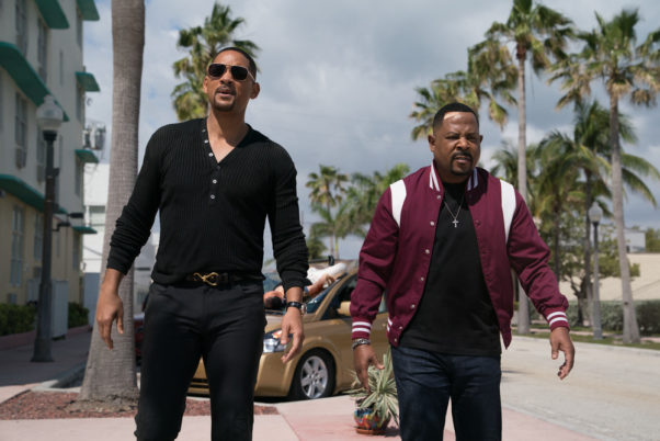 Mike (Will Smith, left) and  Marcus (Martin Lawrence) on the streets of Miami. (Photo: Sony Pictures)