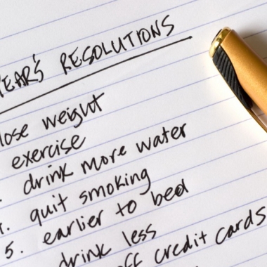 A handwritten list of New Year's Resolutions. (Photo: Catherine Jones/iStock)