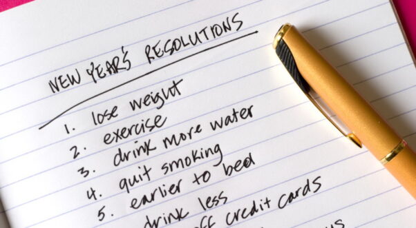 A handwritten list of New Year's Resolutions. (Photo: Catherine Jones/iStock)