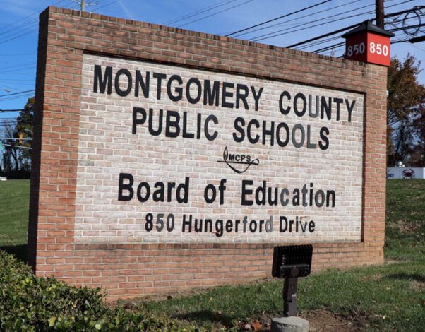 Street sign for Montgomery County Public Schools Board of Education 850 Hungerford Drive (Photo: Montgomery County Media)