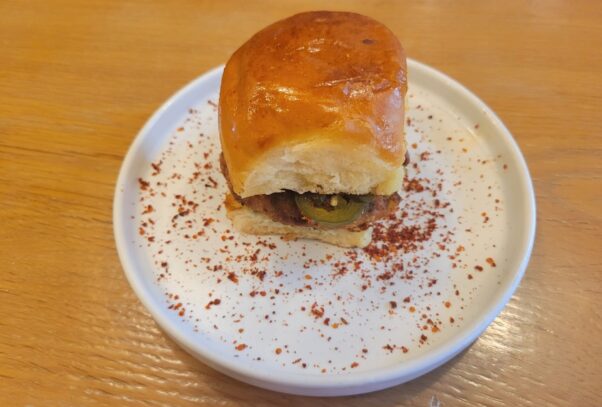 The Bombay veggie burger (Photo: Mark Heckathorn/DC on Heels)