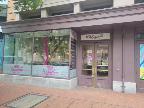 The outside of Fresh Baguette in Penn Quarter. (Photo: Mark Heckathorn/DC on Heels)
