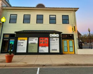 Exterior of Chicko's Potomac Falls, Va., restaurant with the windows papered up. (Photo: Chiko/Facebook)