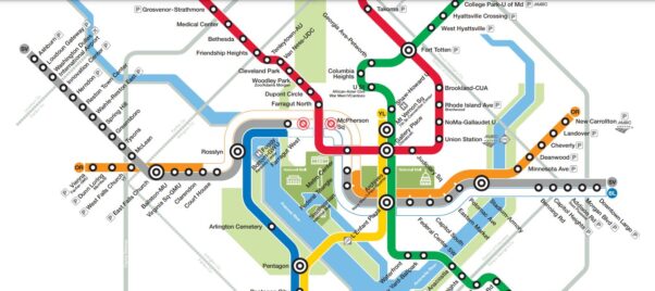 Metrorail map showing station closures Dec. 20-26. (Map: WMATA)