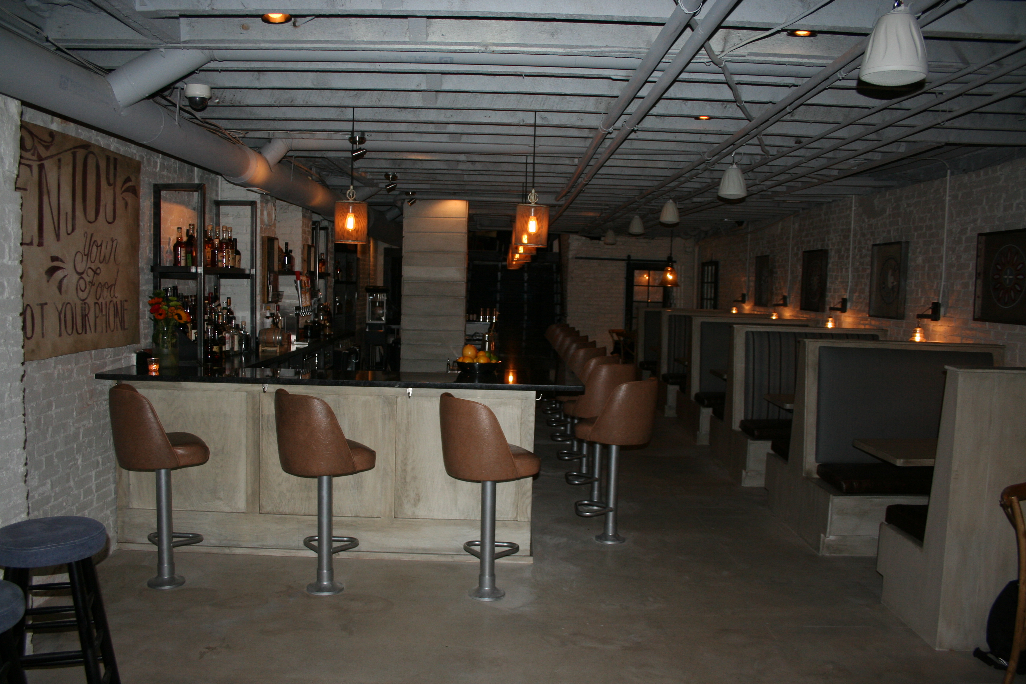 The first floor bar and dining room. (Photo: Mark Heckathorn/DC on Heels)