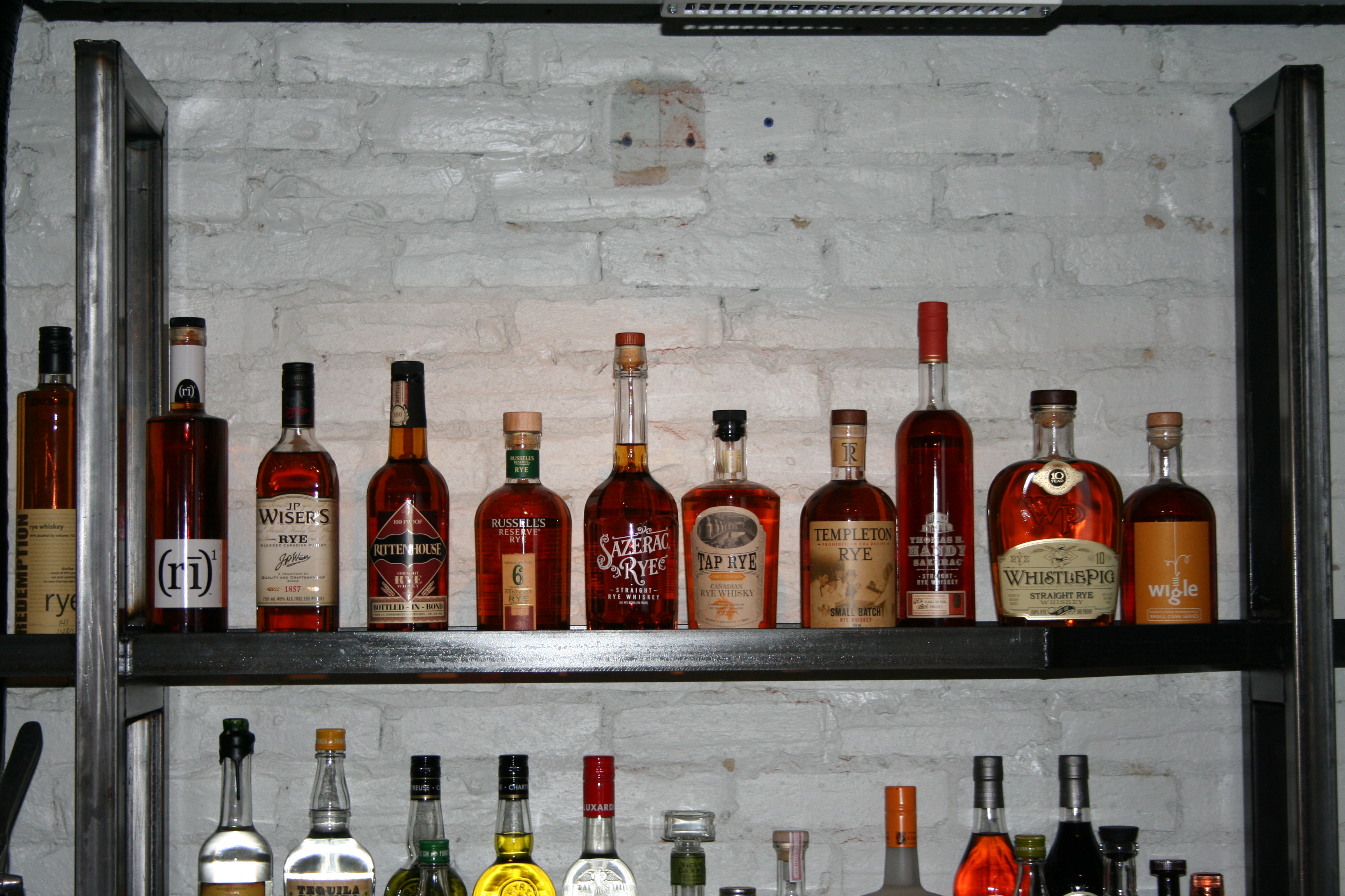 The bar features 29 kinds of rye whiskey. (Photo: Mark Heckathorn/DC on Heels)